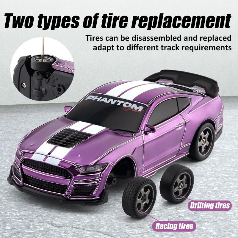 Image of Jack Royal GTR Tokyo Drift 1:43 Scale Drift Rc Car | 15Kmph Speed, Proportional Steering Gear with Head Light 4 Wheel Drive Boost Mode Long Range Remote Control Racing Car (Mustan Gt)