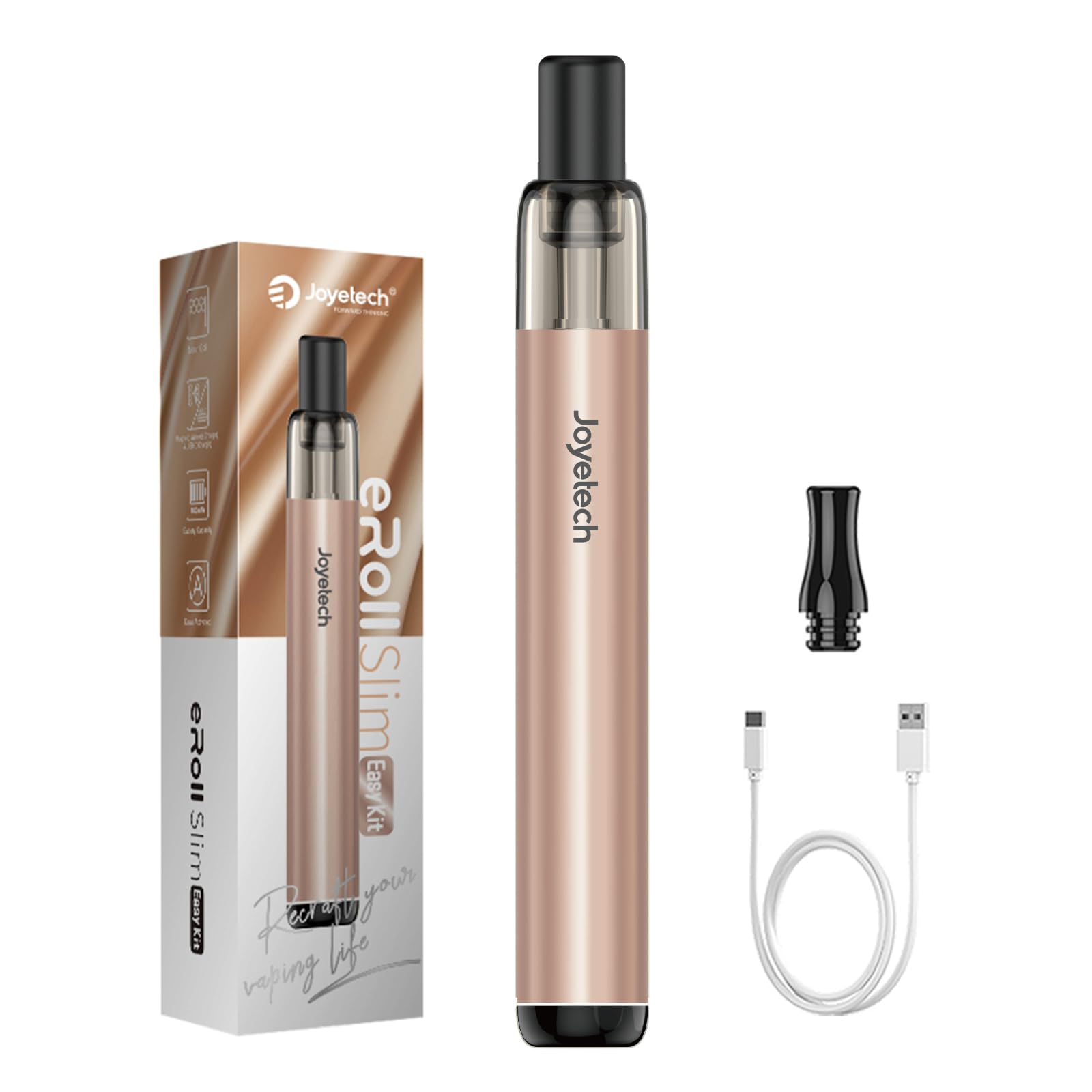 elfbar nachfüll pod läuft aus Joyetech eRoll Slim Pod System E-Cigarette Easy Kit Colour Rose Gold:  Amazon.de: Electronics & Photo