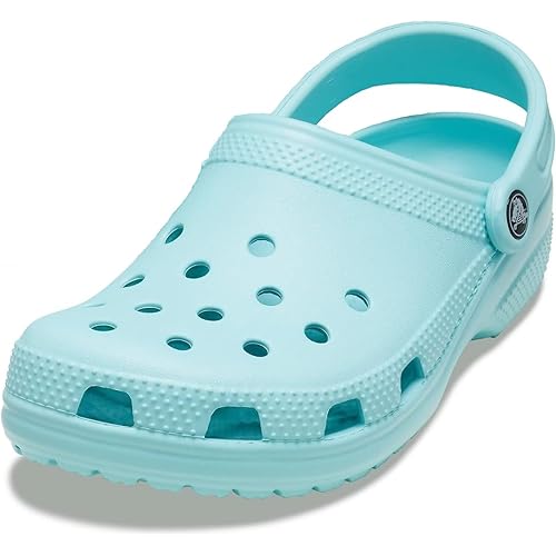 Crocs Unisex-Adult Classic Clogs (Best Sellers), Pure Water, 6 Men/8 Women