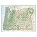Oregon State Wall Map Material: Laminated