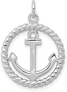 Colar de prata esterlina 925 âncora náutica navio roda marinheiros pingente pingente colar à beira-mar joias finas para mulheres presentes para ela, Prata esterlina