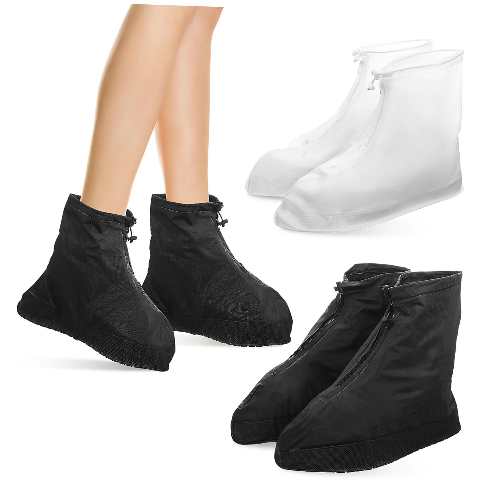 Mipcase Rain Boot Covers Overshoes for Men Women Antiskid Sole Boot Protectors