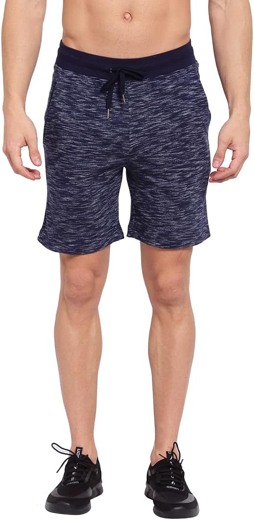 Men Anthra Melange Cotton Shorts
