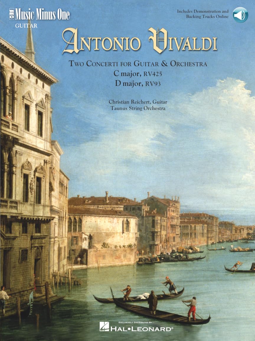 Vivaldi - Two Concerti for Guitar (Lute) & Orchestra: C Major, RV425 and D Major, RV93 (Book/Online Audio)