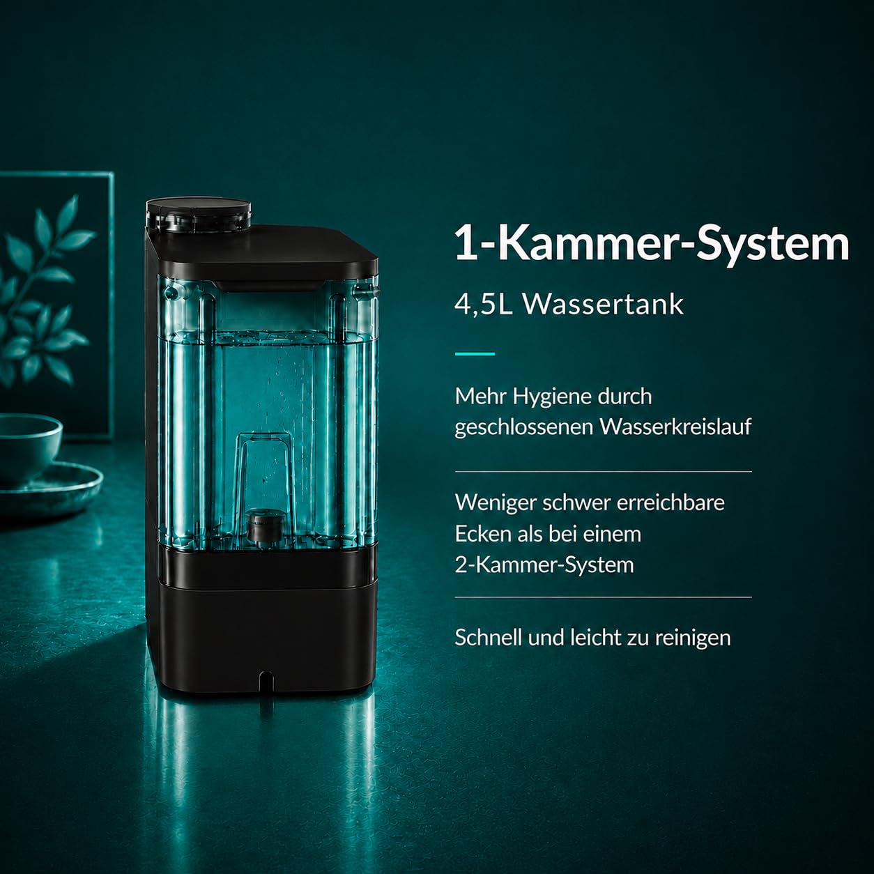 AquaLiva elan Osmoseanlage Auftisch Umkehrosmoseanlage Trinkwasser 10-fach Tiefenfilterung UV-Hygiene Mineralisierung