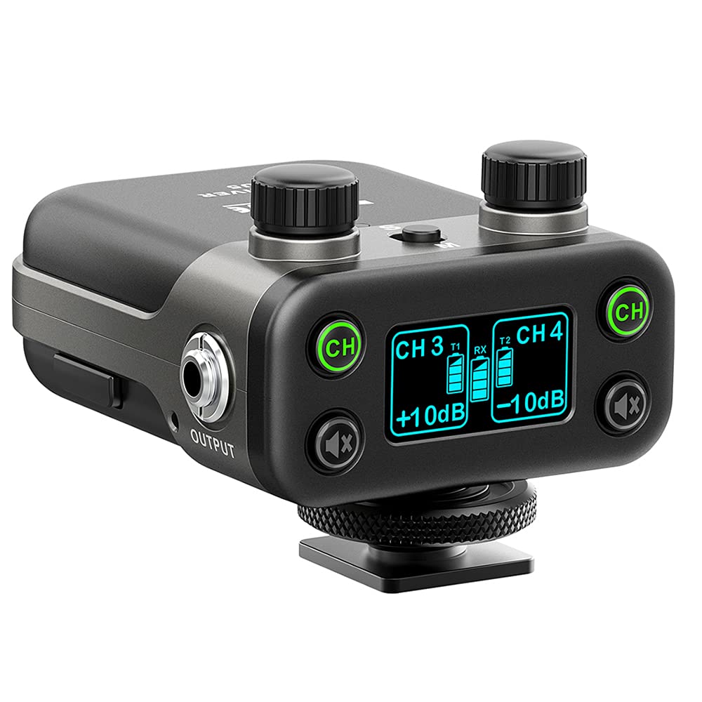 XVive U5 Wireless Audio System – Kabelloses Lavalier Mikrofon Set für Kamera, Video & Interviews, 2,4 GHz