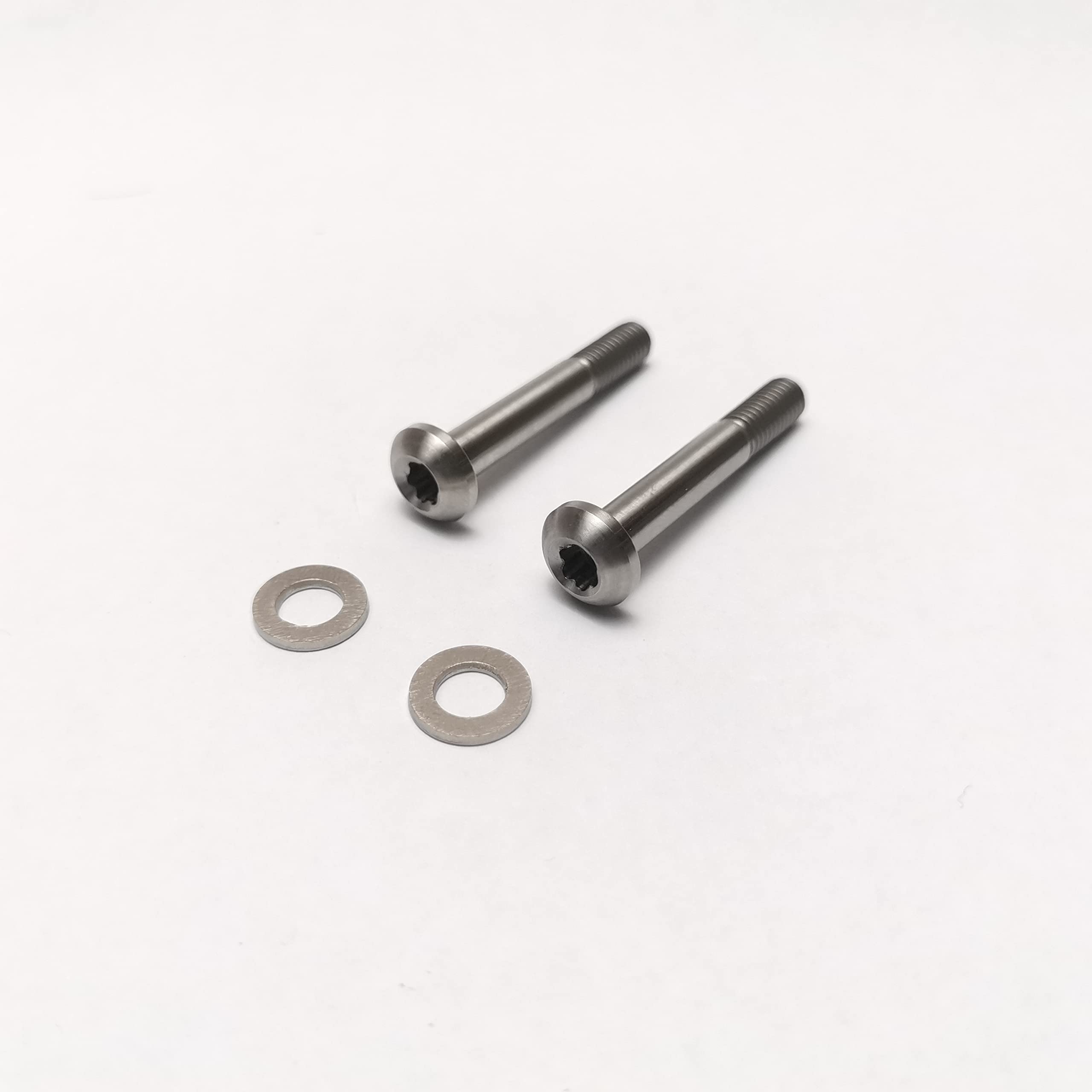 takewell Flat Mount Disc Bolts Titanium T25 15-42mm 2 Pcs for SRAM Flat Mount Frame Disc Caliper Bracket (TI T25 42mm) โ image 1