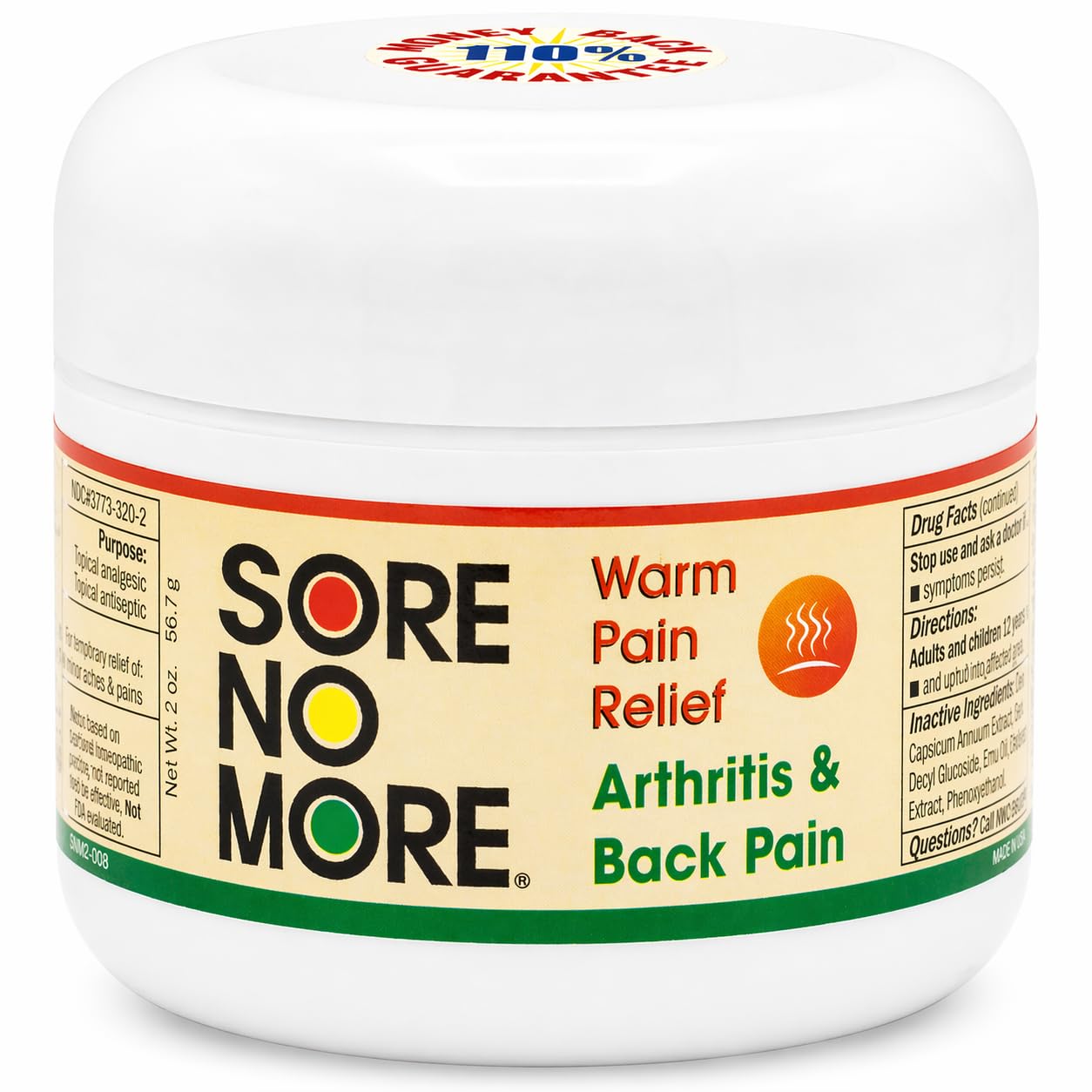 Sore No More Warm Arthritis Pain Relief Cream, 8oz — Amazon image 13