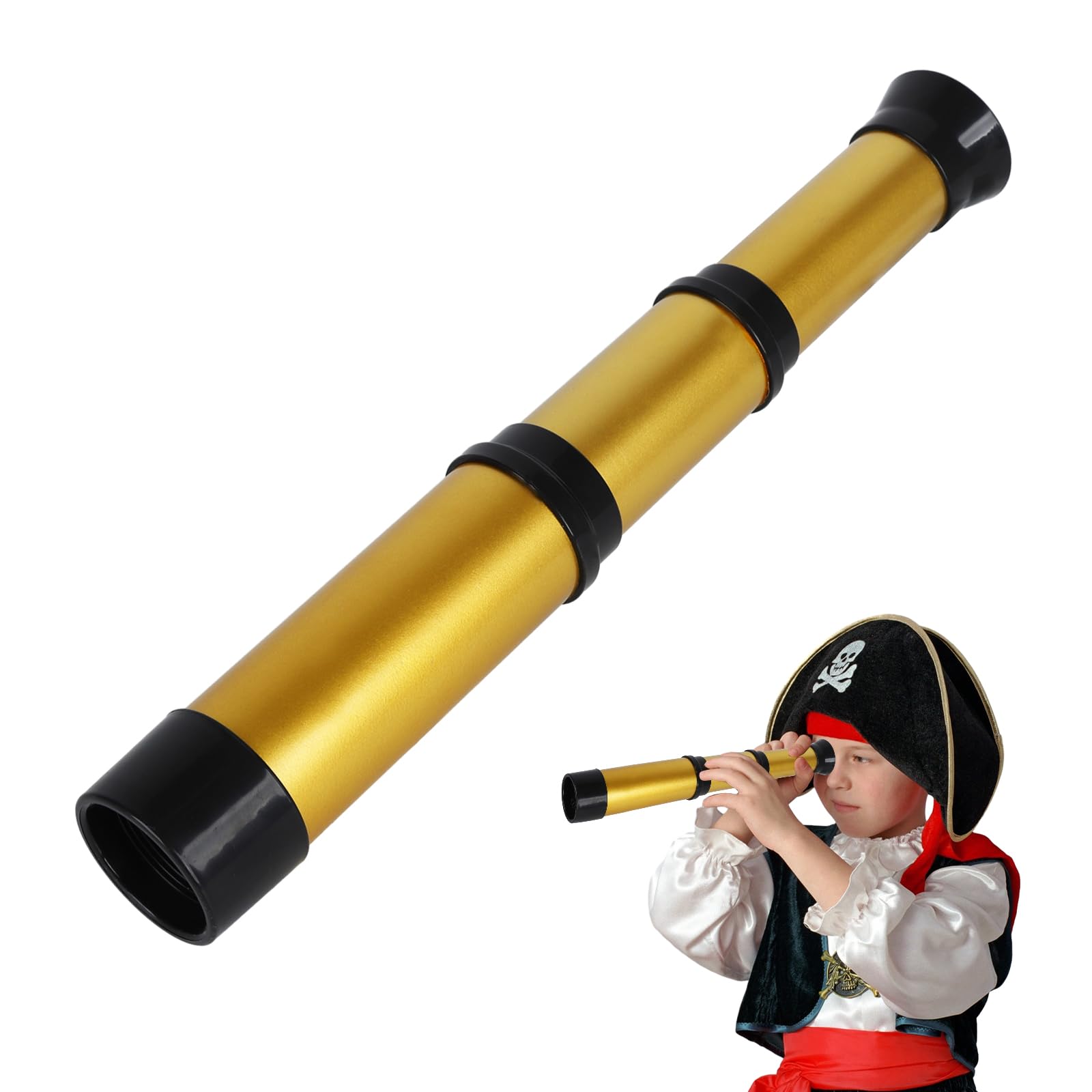 Telescopio Per Bambini Monocolo Retrattile - Giocattolo Educativo Per Esplorazione, Impermeabile E Portatile