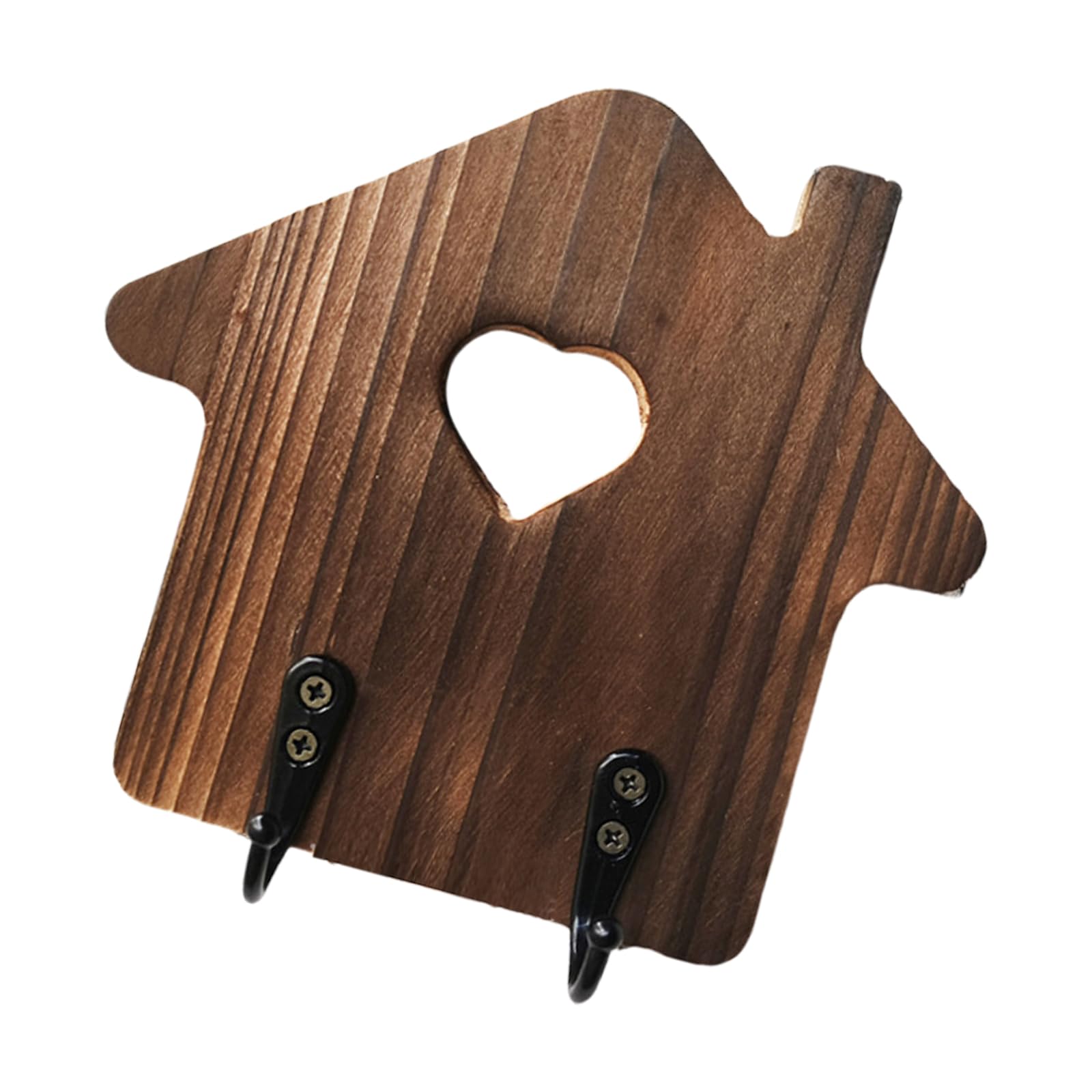 Hsioluted Wooden Hooks Decorative Wall-Mounted Coat Rack Entryway Storage Organiser Living Room Keys Hanger Ornament Decorative Hooks