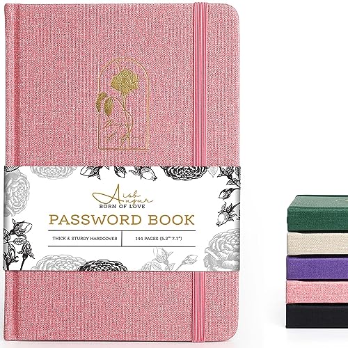 Carnet de mots de passe avec onglets et espace de modification pour code secret de bureau