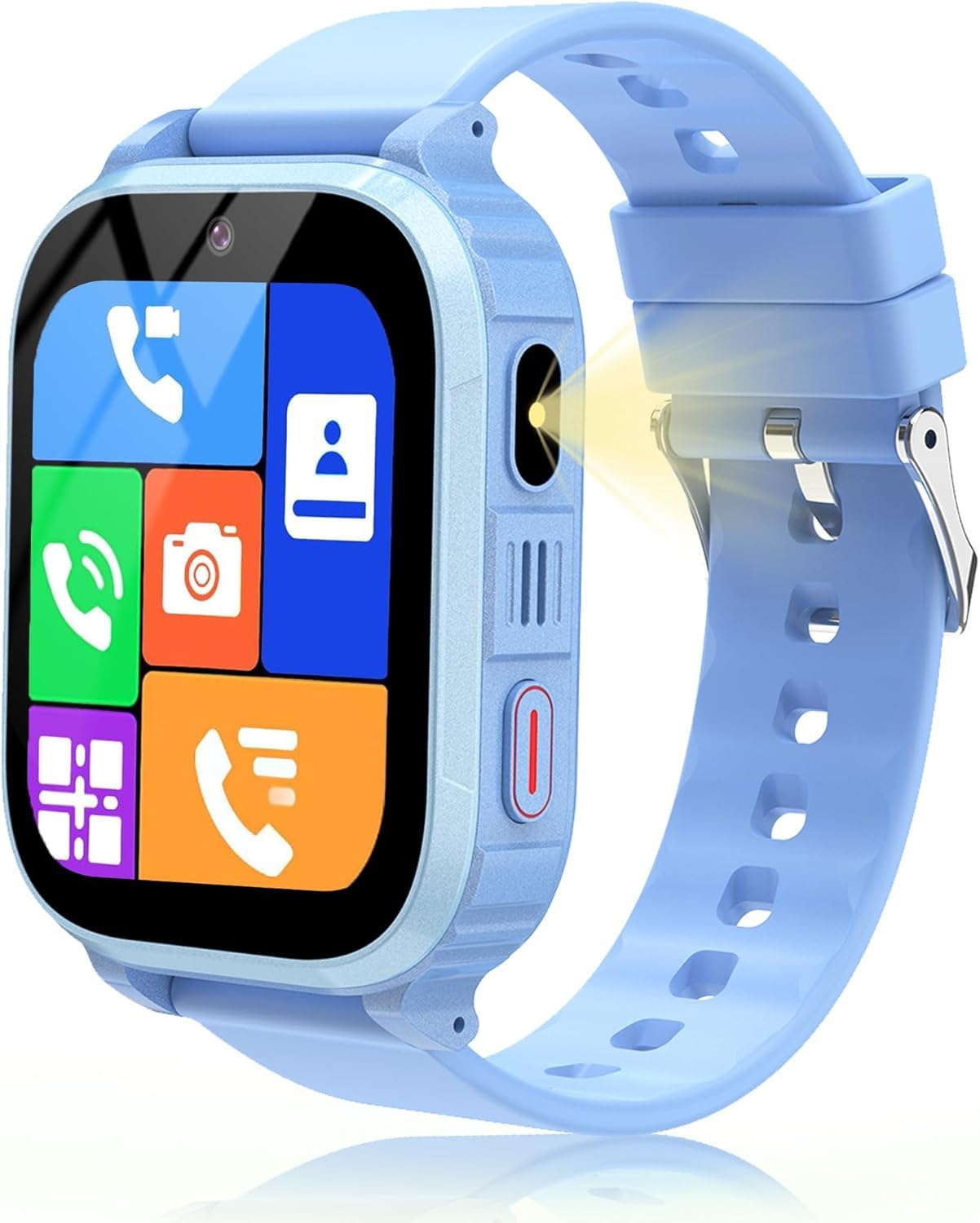 Reloj Inteligente Niño GPS con vídeo 1,83“Pantalla HD 4G y Llamadas telefónicas, SOS, con localización en Tiempo Real y Modo Escolar, Smartwatch niños GPS y Llamadas