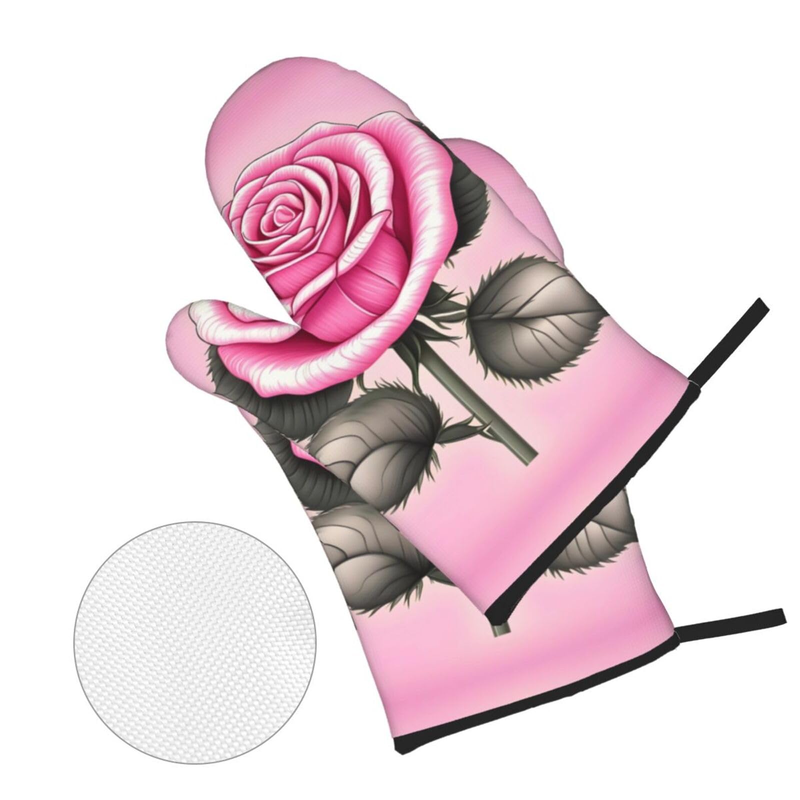 LEVLO Ofenhandschuhe „Pretty In Pink“ – Lustige Topflappen Für Backfans, Geschenk Für Frauen & Mädchen