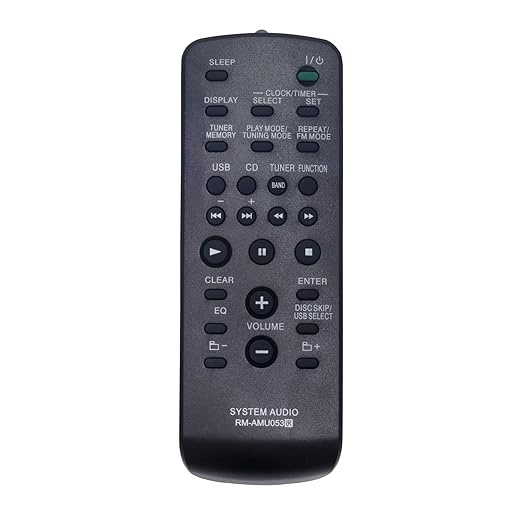AULCMEET RM-AMU053 Replacement Remote Control Compatible with Sony Micro Hi-Fi Component System HCD-GX555 MHC-RG490S HCD-EC68 MHC-EC78 RM-SC3 MHC-GN880 HCD-RG222 MHC-GX355