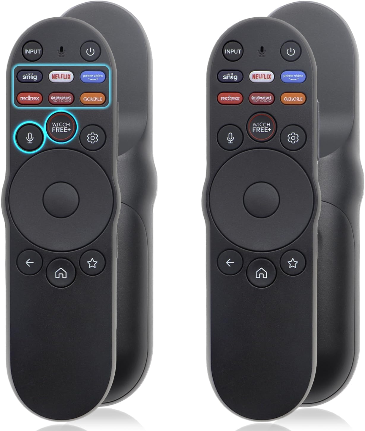 2 Pack Universal New Replacement Voice Remote Control Compatible with Vizio Smart TV XRT270 XRT260 XRT140 XRT136 FHD 4K QLED UHD SmartCast TVs (D/V/M/P Series 4K/Quantum/Quantum Pro) Series TV Remotes
