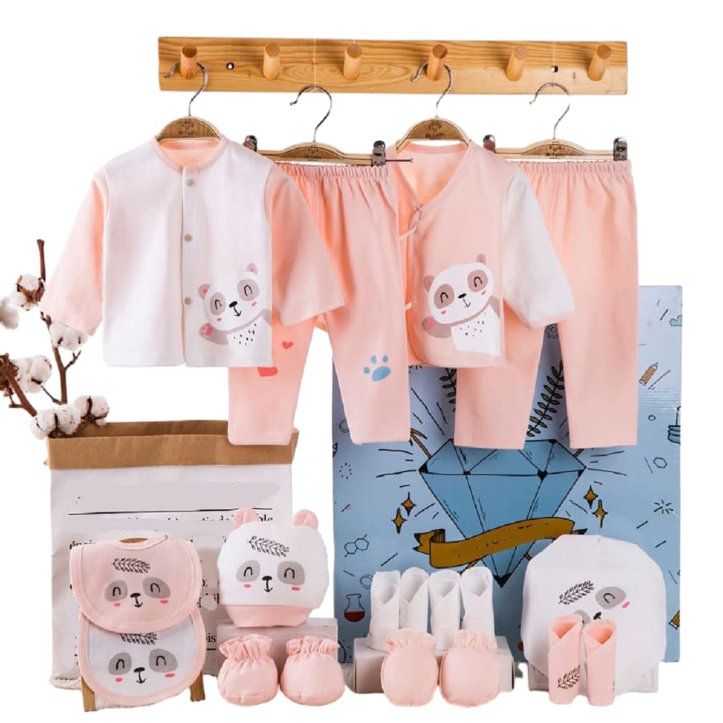 Newborn Baby Gifts Set Newborn Layette Gifts Set Baby Girl Boys Gifts Premium Cotton Baby Clothes Accessories Set Fits Newborn to 3 Months