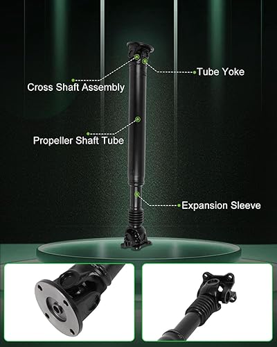 Vista 290 de SCITOO Longitud del eje de hélice del eje de transmisión delantero 36.2 pulgadas compatible con 2001-2004 para Jeep Grand para Cherokee 4.0L