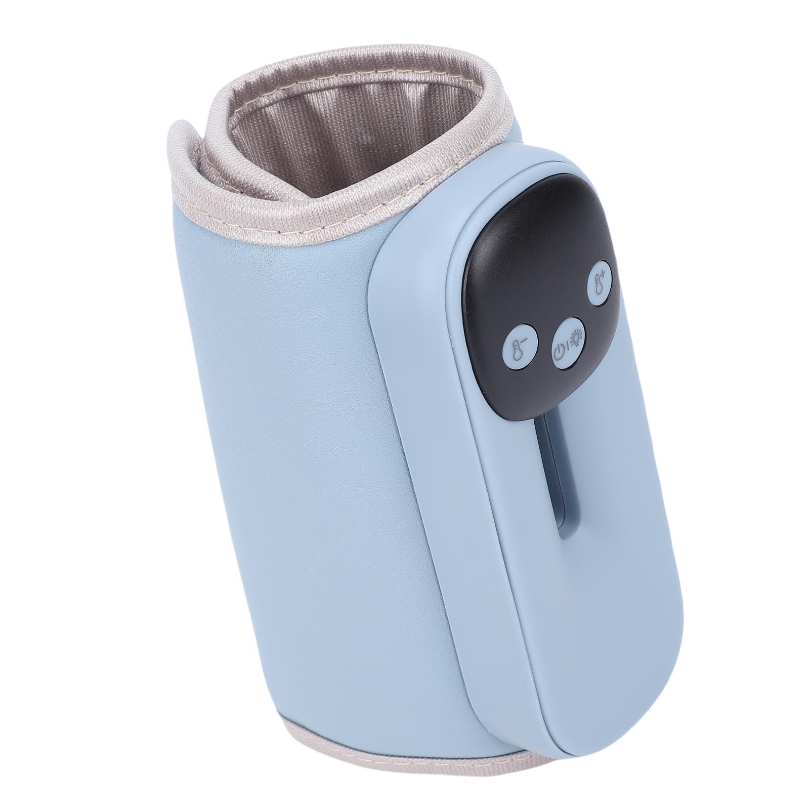 XUMIUZIY Scaldabiberon Portatile da Viaggio |Scaldalatte Rapido Ricaricabile con 11 Impostazioni di Temperatura con Display a LED, Luce Notturna e Funzione di Memoria per il Latte Materno (BLUE)