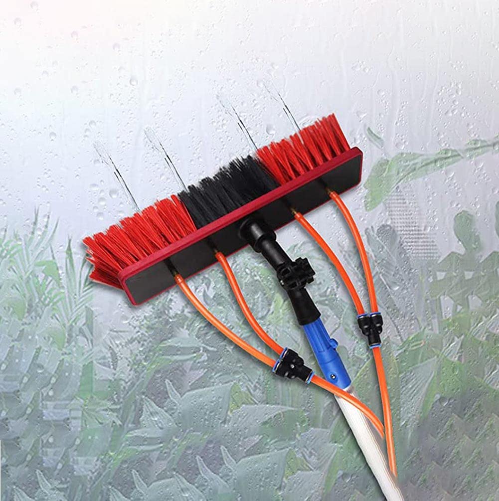 Aioneer 8M Window Cleaning Telescopic Pole, Water Fed Extendable Brush, Suitable For Cleaner Conservatory Roof Photovoltaic Panel Cleaning Extendable Solar Panel Roof Cleaning To-50cm-3m