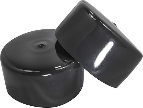 Prescott Plastics Tapones de goma redondos de 3 pulgadas (2.953 in), tapas de extremo negras flexibles para agujeros, tubos de metal y muebles,