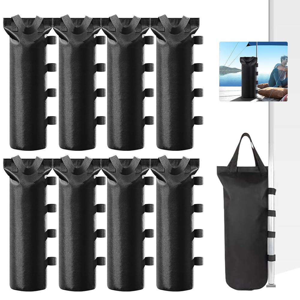 Sac de Lestage pour Tonnelle,8 Pièces Sac de Sable,Sac Lestage,800D Tissu Oxford,Sac de Lestage,Poids pour Tonnellem,Capacité Maximale de 10 KG,pour Auvents,Tentes,Tonnelles(50x20cm)