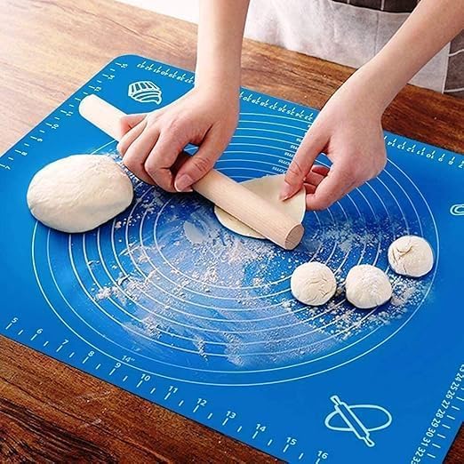 Silicone Baking Mate Big Size, Roti Mate, Chapati Mat Atta Kneading Mate, Non-Stick Fondant Rolling Mat, Stretchable for Kitchen Roti Chapati