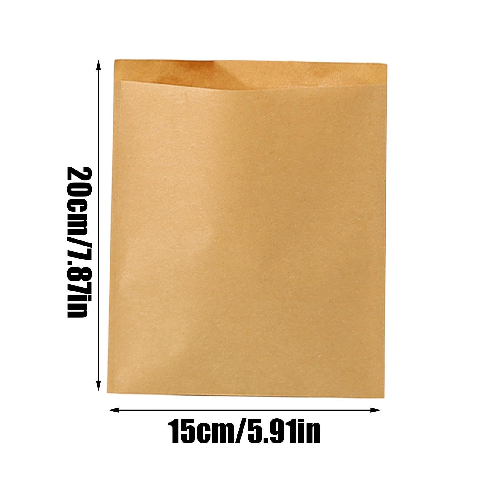 Bolsas de Papel para Alimentos 600 Unidades Envoltorios Alimenticios | Bolsas Papel Para Panadería En El Hogar, La Cocina, Almuerzo, Picnic, Camping, Escuela, Trabajo Y Restaurante