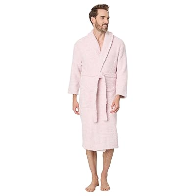 Barefoot Dreams CozyChic(r) Adult Robe Pajama He Dusty Rose White
