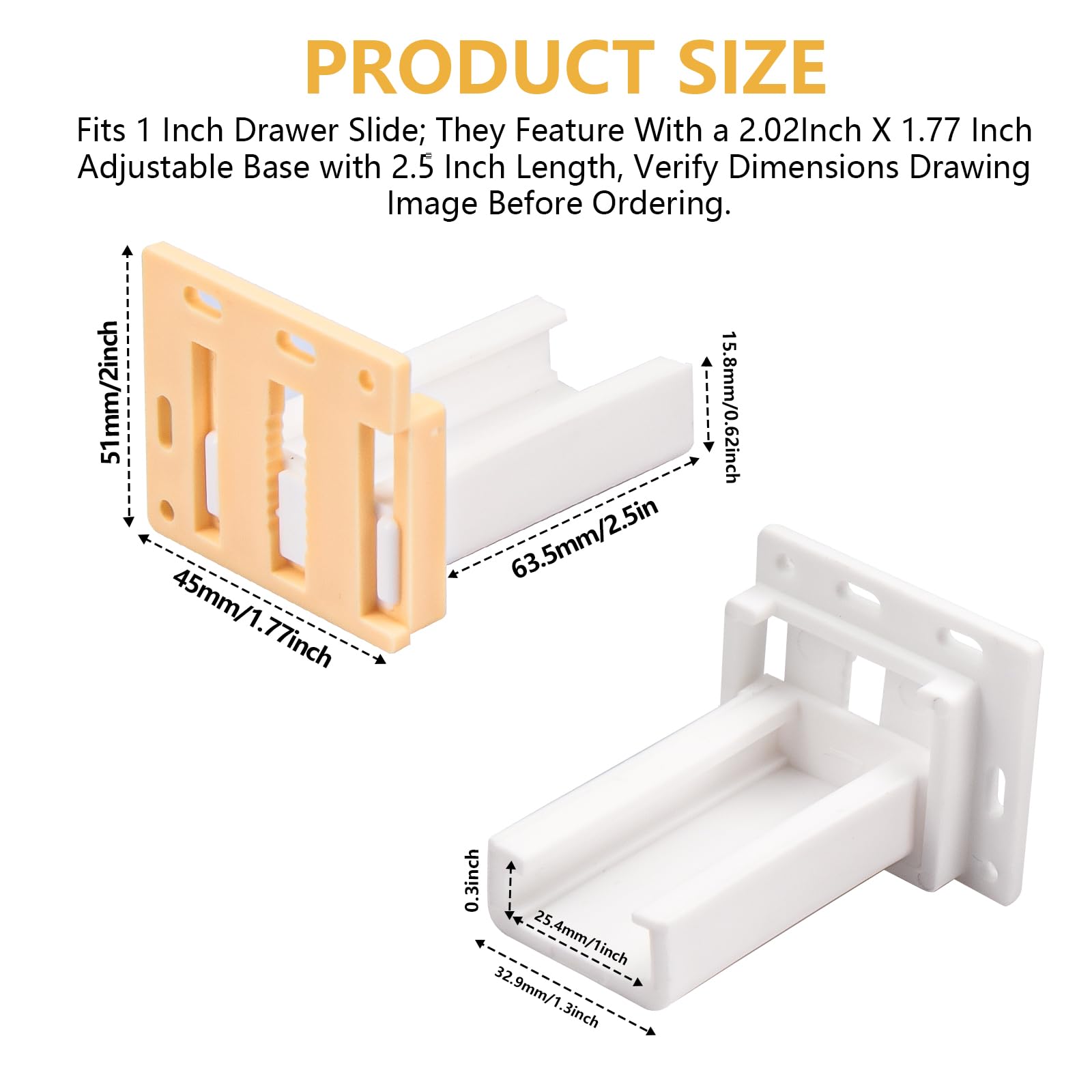 Drawer Slide Brackets - 4 Pack, FREE SHIPPING -2