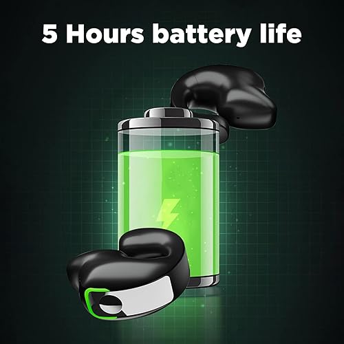 Miniatura 8 de Auriculares de oreja abierta Bluetooth Auriculares de conducción de aire Auriculares con clip en auriculares con estuche de carga para correr