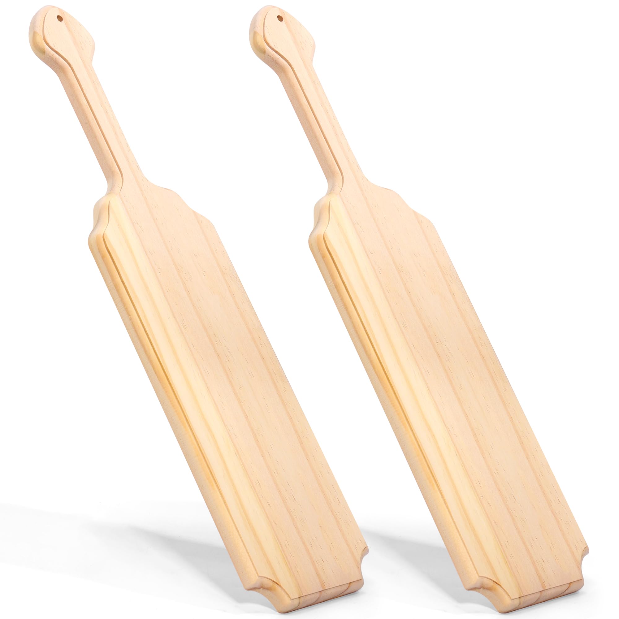 Pllieay 2 Pack 18 Inch Greek Fraternity Paddle, Unfinished Solid Pine Wood Paddle, Wooden Sorority Paddle for Arts Crafts, DIY Home Decoration-image-21