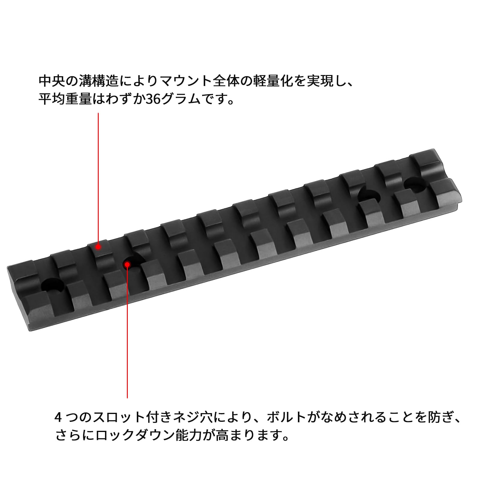 Amazon | FOCUHUNTER 11スロット 21mmマウントベース タクティカル