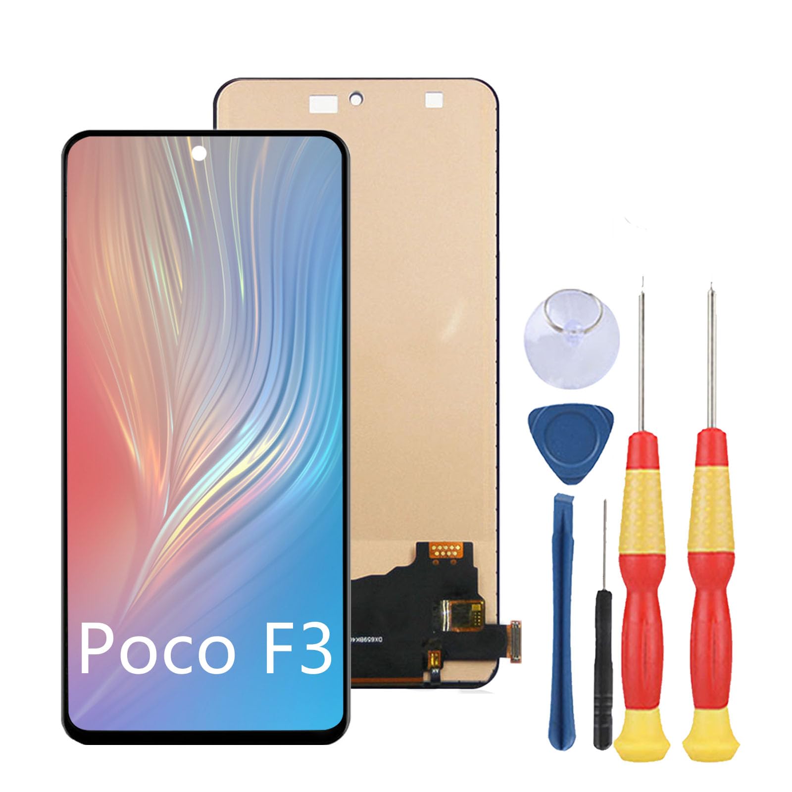 Display LCD Di Ricambio Per Xiaomi Poco F3 6.67 Pollici Con Touch Screen E Kit Attrezzi - M2012K11AG