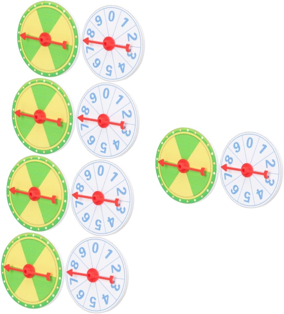 10pcs Prize Wheel Game Turntable for Fun Parties Carnival Events and Family Gatherings Design for Engaging Activities