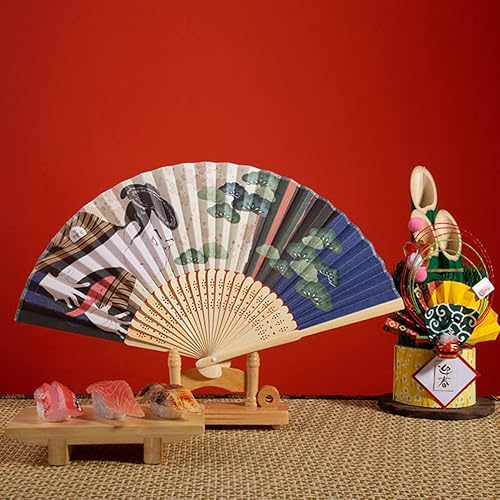 Miniatura 2 de Soporte plegable de madera, 4 piezas, soporte de ventilador plegable de madera, soporte de ventilador japonés, soporte de ventilador plegable chino,