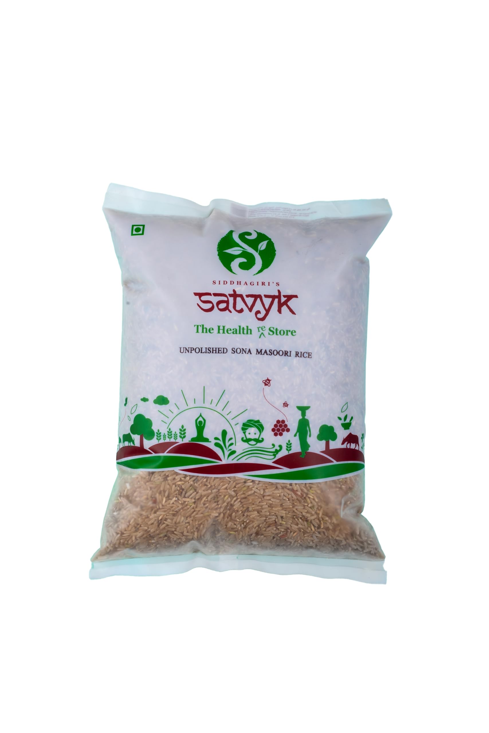 S Siddhagiris SATVYK THE HEALTH re STORE Organic Sona Masuri Rice (1kg) - Unpolished Sona Masuri Loose Rice| Handpounded Sona Masoori Rice | Gluten Free | Traditionally Milled Rice | Suitable for Daily Cooking (B07G5WJGD4) Amazon Price History, Amazon Price Tracker