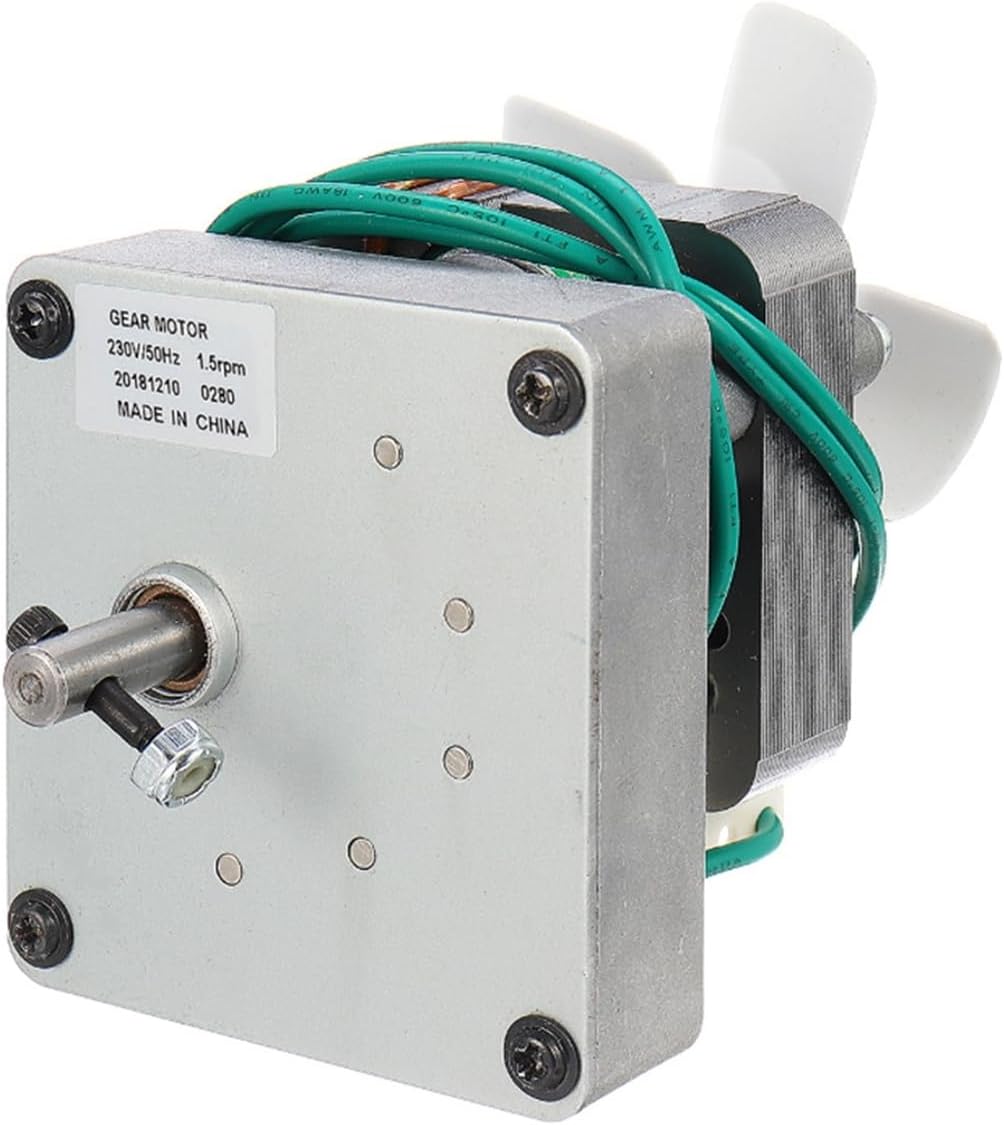 AC 110V-240V Spiral Motor Grill Shaded Pole Gear Motor 1.6-3.0RPM Low Noise Feeding Engine (Size : 2.0rpm)