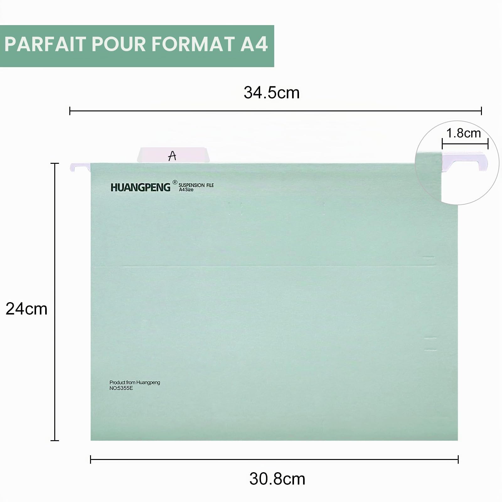 Lot de 25 Dossiers Suspendus A4, Morandi Couleurs Assorties | Dossiers Suspendus en Papier Renforcé, pour Classeur avec Onglets et Inserts