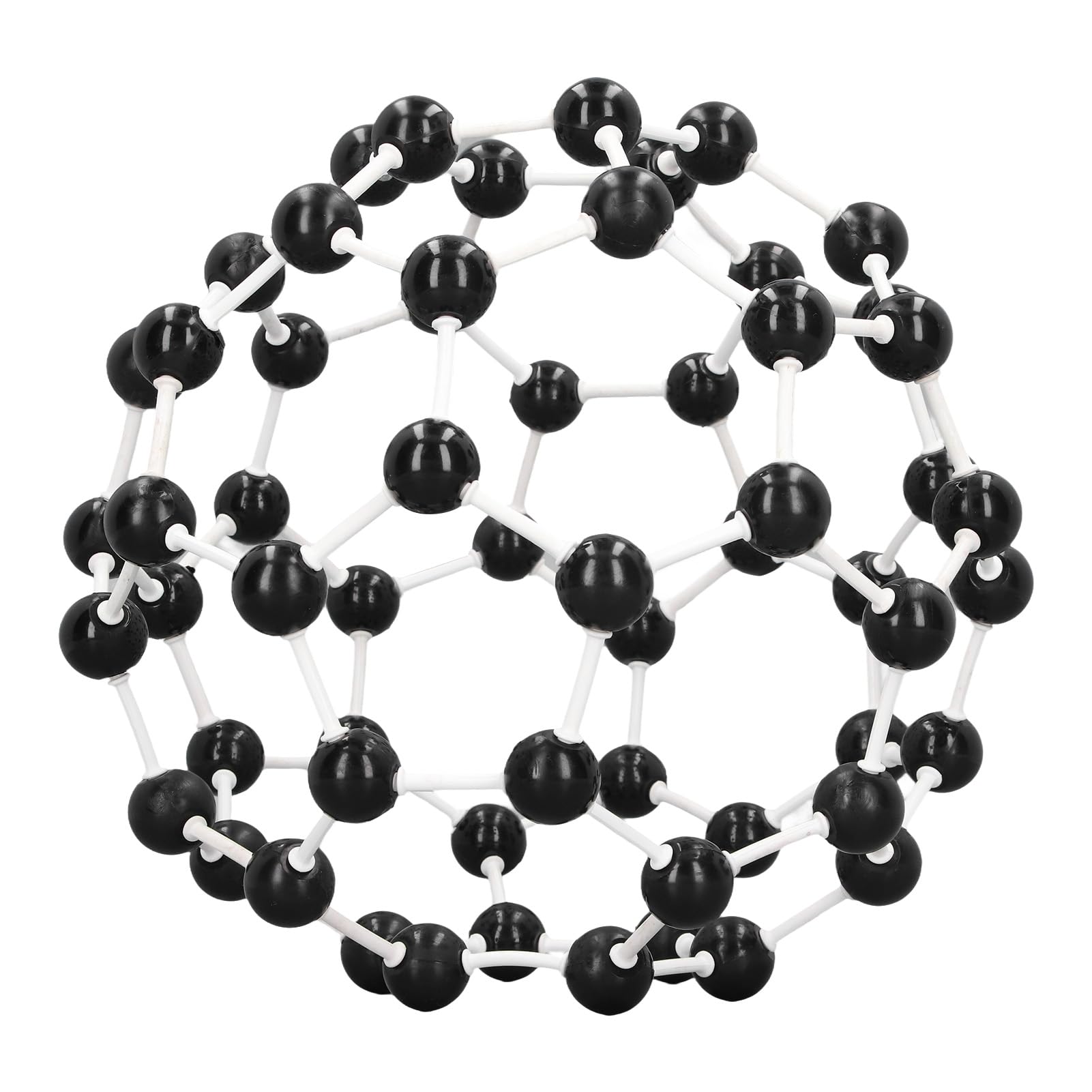 Kit Modello di Struttura Molecolare C60 per Strumenti Didattici di Chimica Plastica Resistente con 12 Atomi di Carbonio per L'istruzione in Classe