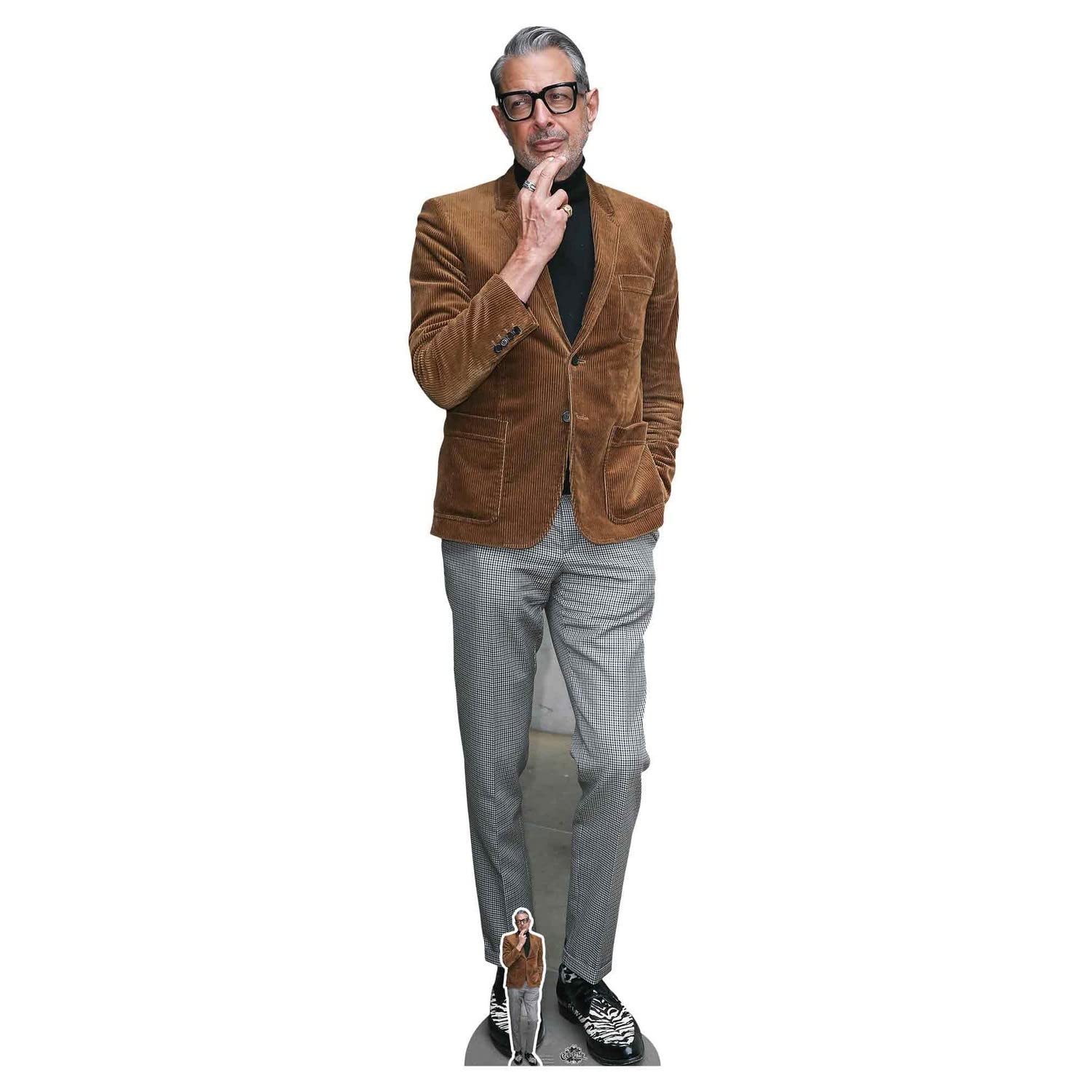Jeff Goldblum Suede Jacket Celebrity Lifesize Cardboard Cutout & FREE Mini