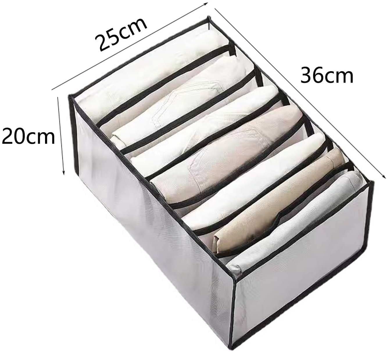 4 Pezzi Vano Portaoggetti Per Jeans Organizzatore Di Vestiti Per Guardaroba Organizzatore Per Cassetti Dell'armadio Pieghevole Scatola Di Separazione Della Rete Del Cassetto Risparmia Spazio