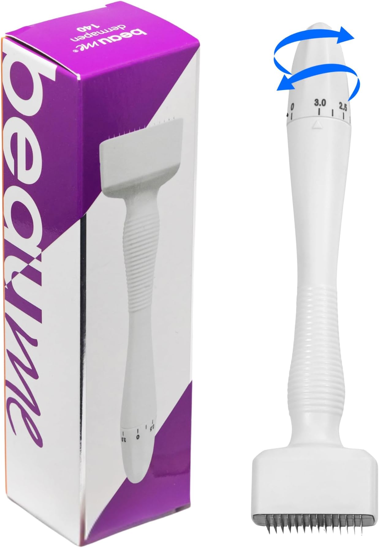 BEAUME Adjustable Microneedling Derma Stamp, Dermapen with 140 Medical