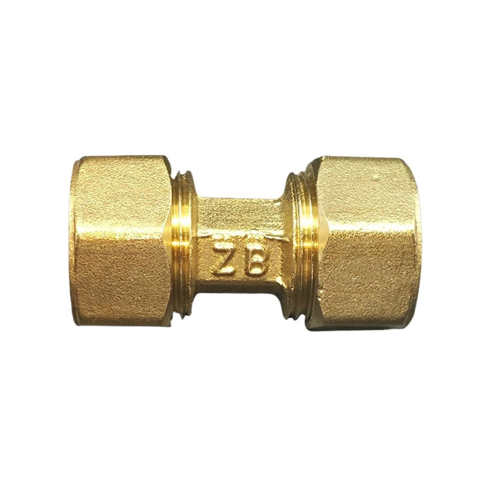 Ruajogynvm One Color Brass Compression Straight Pex 1216/1418/1620/2025/2632 Pipe Fitting Aluminum Pipe Fittings For Floor Heating(1418 Equal)