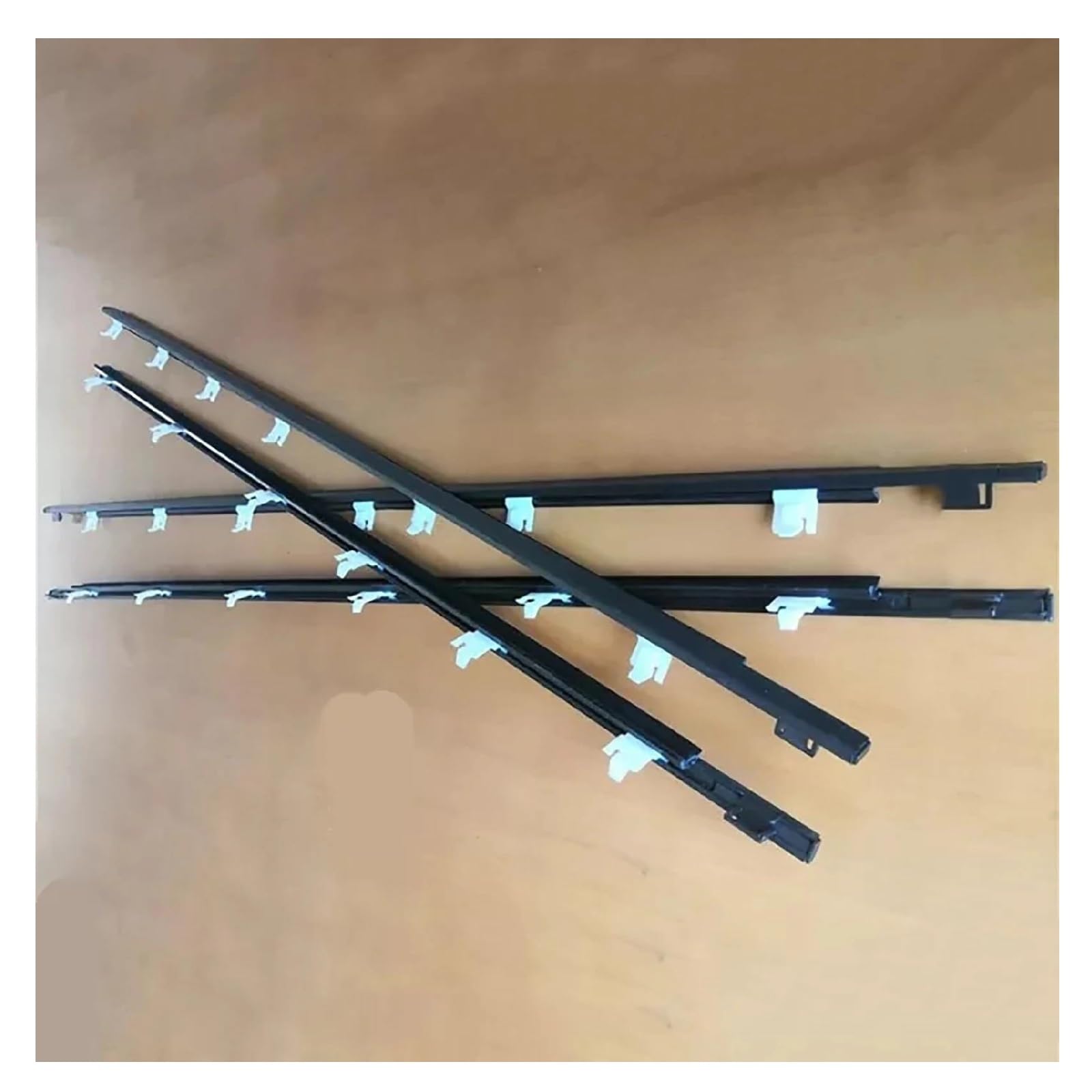 Snwdbh One Color 4Pcs Car Window Glass Sealant Strip For Toyota For Avanza 2003-2011 Weatherstrip Moulding Trim Rainproof Belt Replacement Exterior Belt