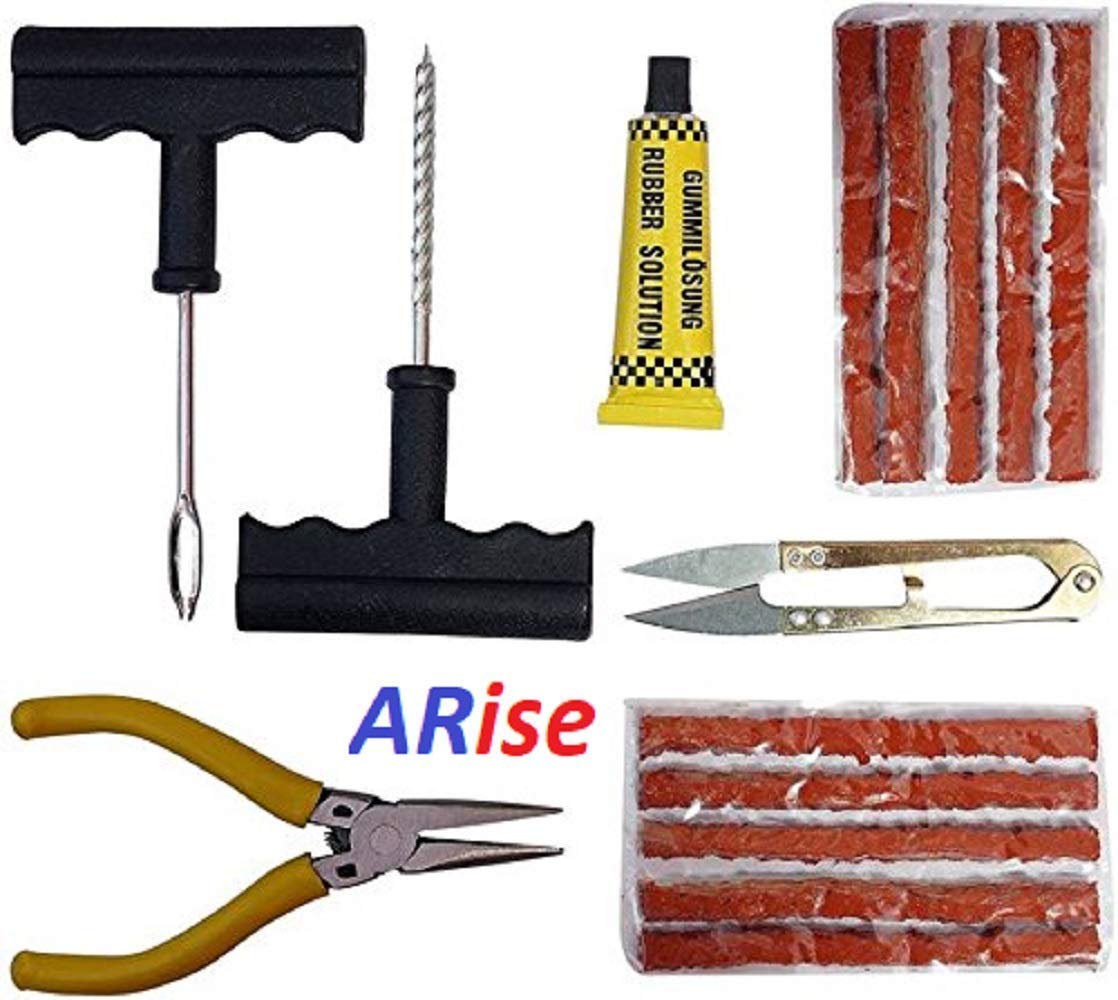 Jagger Premium Tubeless Tyre Puncture Kit and Free 5 Extra Strips