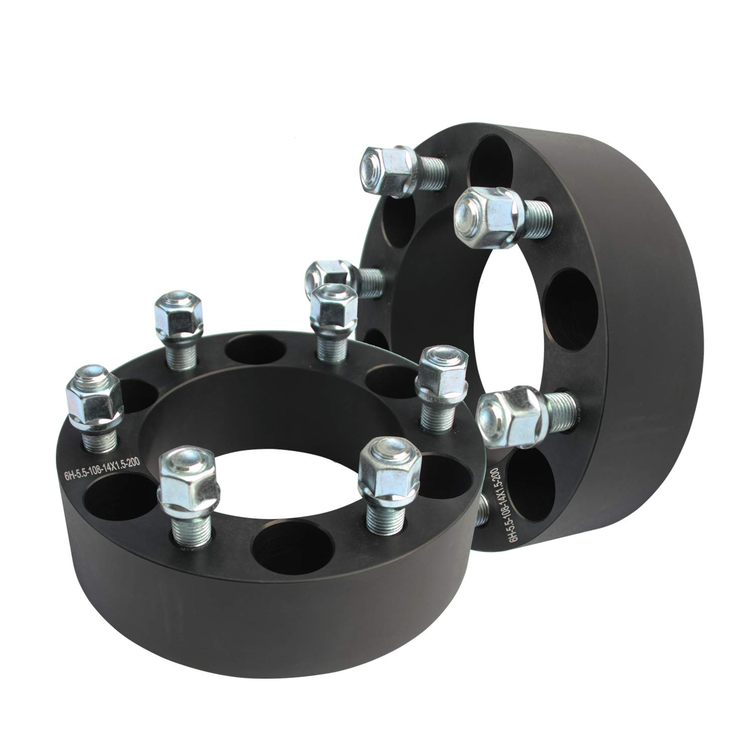 6x5.5 Wheel Spacers 6 Lug for C-h-e-v-y Silverado 1500, 2” 6x139.7 Wheel Spacers 14x1.5 Studs 108mm Fit for Sierra 1500 Express 1500 Tahoe Yukon Avalanche