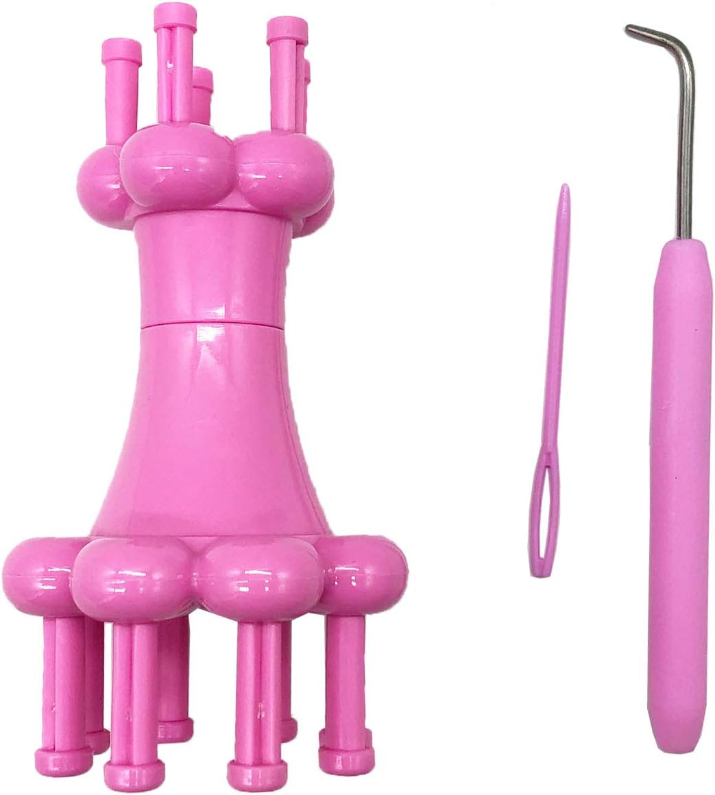 DIY Weaving Tool Hook Crochet Flower Arranger Spool Loom Knitter Knitting Rope Hook Knitting Tool
