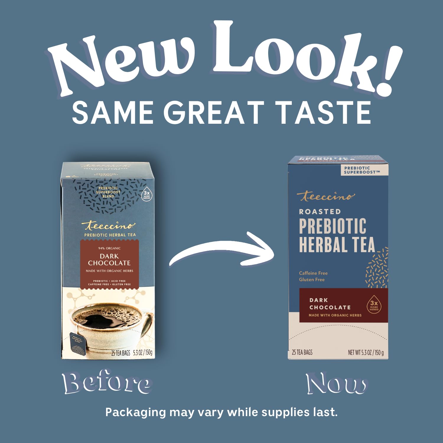 Amazon.com : Teeccino Dark Chocolate Prebiotic SuperBoost™ Herbal
