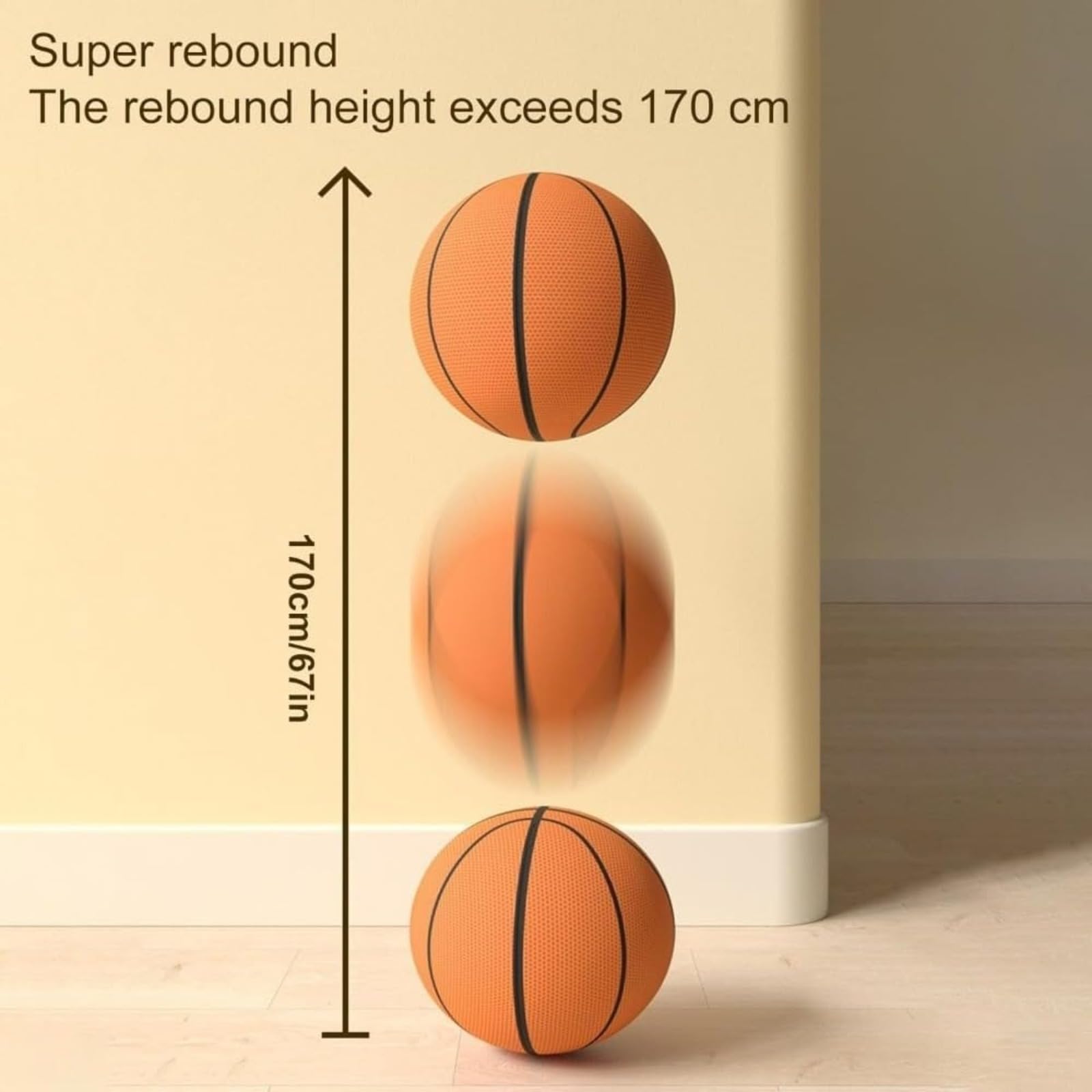 Pallacanestro silenziosa al coperto, 2025 Nuovo basket silenzioso Dribbling al coperto, Nessun rumore Palla silenziosa Palla da basket in schiuma Palla da allenamento indoor per varie attività indoor