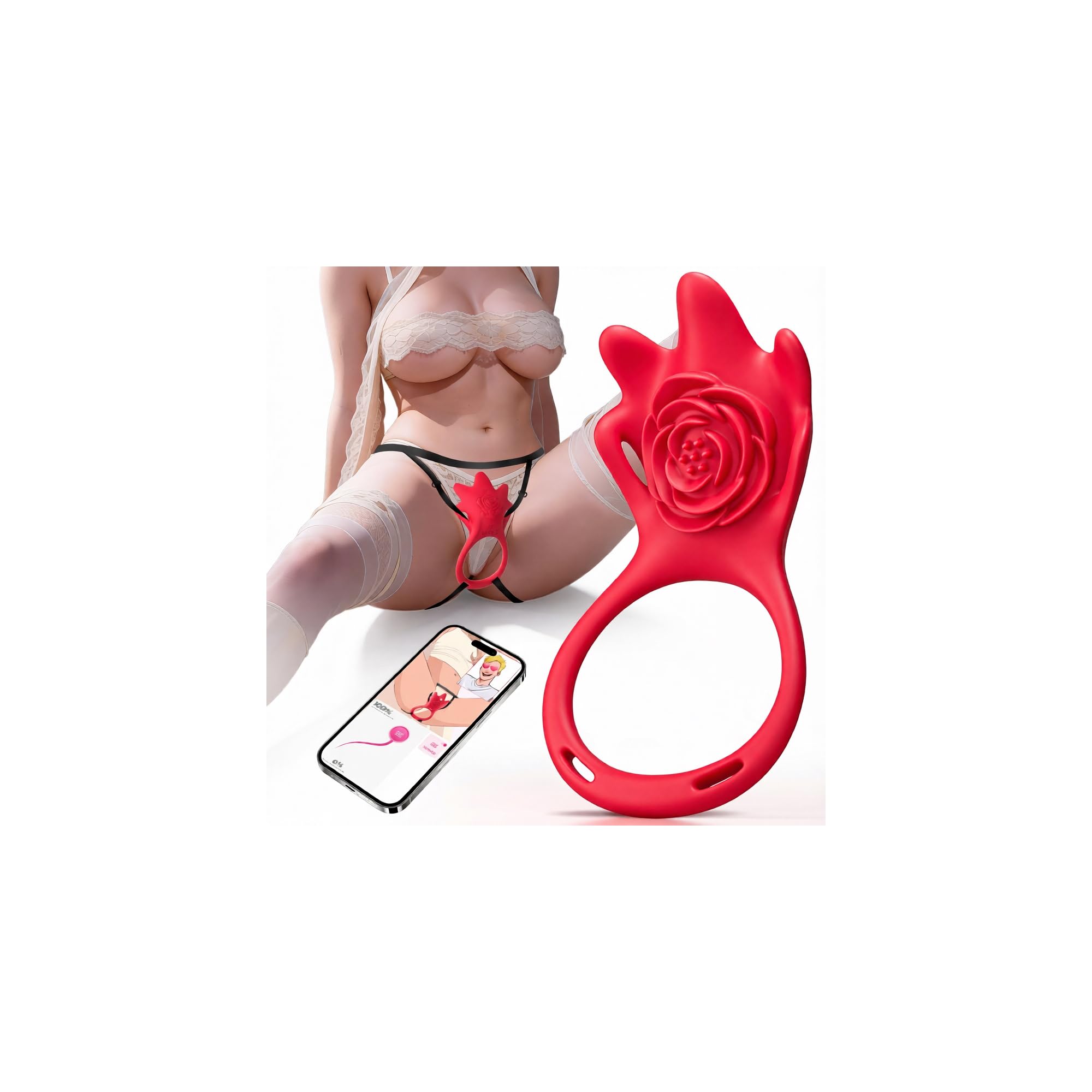 Amazon.com: Couples Sex Toys Wearable Vibrator - MOOLIGIRL AI Lover Rose  Toy Vibrating Panties with APP Control, 10 Wide & Steady Stimulation  Vibrators with 6 Cock Ring, BDSM Adult Toys for Couples